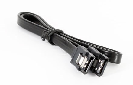 S-ATA Kabel (Intel, 50cm, schwarz, mit Clips) [25-