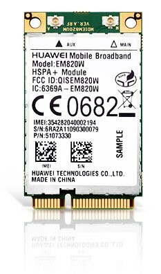 HSPA / UMTS / EDGE Mini-PCIe Modem + GPS (Huawei E