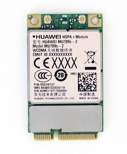 HSPA / UMTS / EDGE Mini-PCIe Modem (Huawei MU709S-