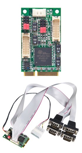 MEC-COM-M134 (Mini-PCIe, 4x RS-232/422/485)