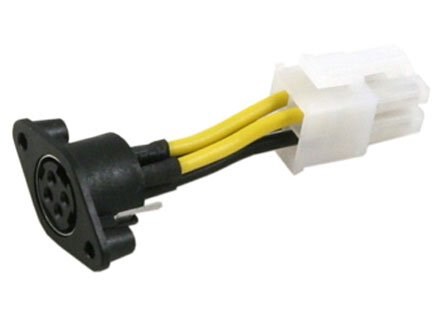 Stromadapterkabel 4-pin miniDin auf miniFIT-JR (fü