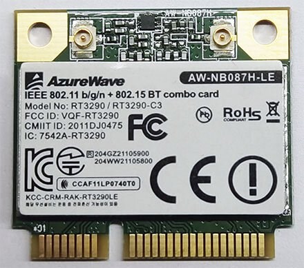 Wireless LAN / Bluetooth Mini-PCI Express [AzureWa
