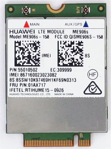 HSPA / UMTS / EDGE / LTE 4G M.2 NGFF Modem (Huawei