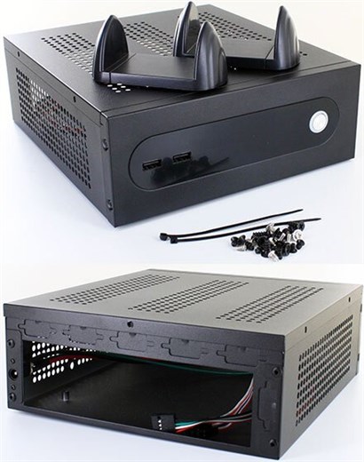 MHero-S-B-PLAIN-V2 Mini-ITX Gehuse (ohne Netzteil