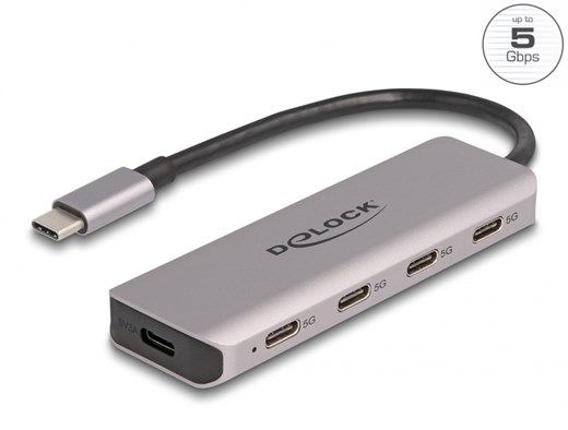 Delock 64238 - Delock USB 5 Gbps 4 Port USB Type-C