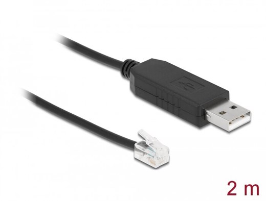 Delock 66734 - Dieses USB zu RS-232 RJ9 / RJ10 Ada