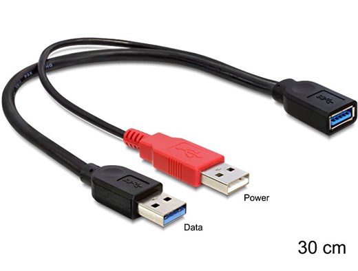 Delock 83176 - Dieses USB 3.0 Y-Kabel von Delock e