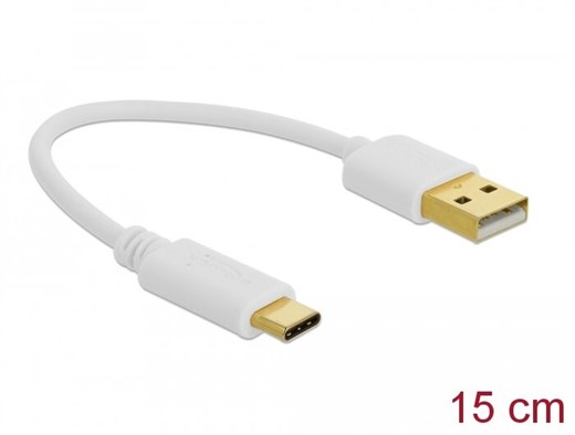 Delock 85355 - Dieses extra kurze USB Ladekabel vo
