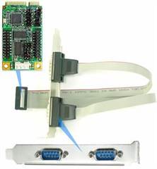Jetway ADMPEFT4CA (Mini-PCIe, 4x COM)