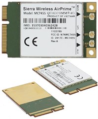 Sierra Air Prime MC7455 Mini-PCIe Modem (4G/LTE CA