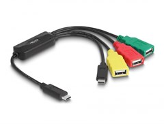 Delock 64203 - Delock 4 Port USB 2.0 Kabel-Hub mit