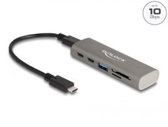 Delock 64236 - Delock 3 Port USB 10 Gbps Hub inklu