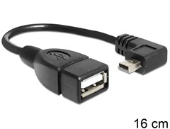 Delock 83245 - Mit diesem gewinkelten USB mini Kab